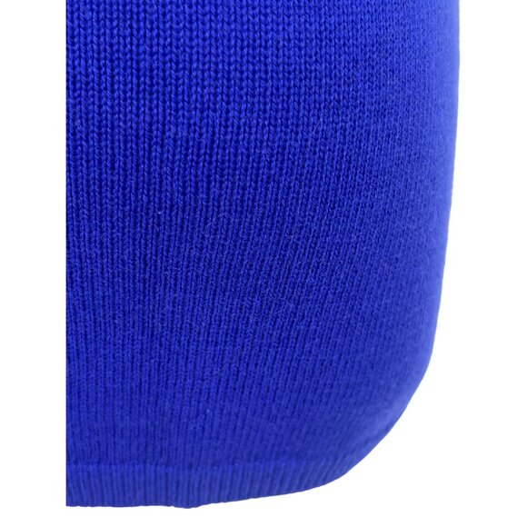 GAP Cobalt Blue Knit Short Sleeve Sweater Top • Preppy Classic Minimalist Mod S - Picture 11 of 15